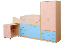 Набор мебели для детской Юниор -12.2 (700*1860) МДФ матовый в Шадринске - shadrinsk.mebel-74.com | фото