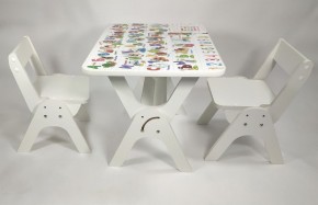 Детский растущий стол-парта и два стула Я САМ "Умка-Дуо" (Алфавит) в Шадринске - shadrinsk.mebel-74.com | фото