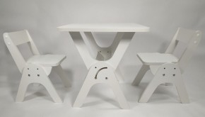 Детский растущий стол-парта и два стула Я САМ "Умка-Дуо" (Белый) в Шадринске - shadrinsk.mebel-74.com | фото