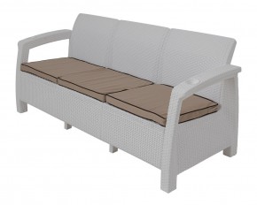 Диван Yalta Premium Sofa 3 Set (Ялта) белый (+подушки под спину) в Шадринске - shadrinsk.mebel-74.com | фото