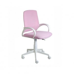 Кресло Ирис White сетка/ткань розовая в Шадринске - shadrinsk.mebel-74.com | фото