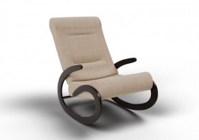 Кресло-качалка Мальта 10-Т-П (ткань/венге) ПЕСОК в Шадринске - shadrinsk.mebel-74.com | фото