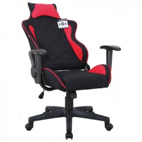 Кресло компьютерное BRABIX GT Racer GM-101 + подушка (ткань) черное/красное (531820) в Шадринске - shadrinsk.mebel-74.com | фото