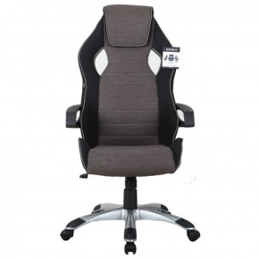 Кресло компьютерное BRABIX Techno GM-002 (ткань) черное/серое, вставки белые (531815) в Шадринске - shadrinsk.mebel-74.com | фото