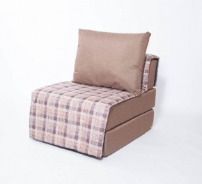 Кресло-кровать бескаркасное Харви (коричневый-квадро беж) в Шадринске - shadrinsk.mebel-74.com | фото