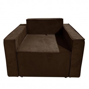 Кресло-кровать Принц КК1-ВК (велюр коричневый) в Шадринске - shadrinsk.mebel-74.com | фото