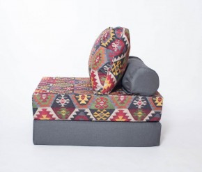 Кресло-кровать-пуф бескаркасное Прайм (мехико серый-графит) в Шадринске - shadrinsk.mebel-74.com | фото