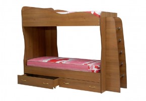 Кровать детская 2-х ярусная Юниор-1 (800*2000) ЛДСП в Шадринске - shadrinsk.mebel-74.com | фото