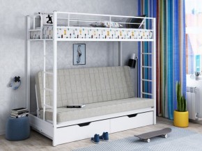 Кровать двухъярусная с диваном "Мадлен-ЯЯ" с ящиками в Шадринске - shadrinsk.mebel-74.com | фото