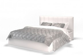 Кровать Элен 1600 + основание с ПМ (Vega white) белый в Шадринске - shadrinsk.mebel-74.com | фото