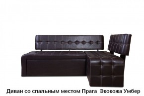 ПРАГА Кухонный диван угловой (Кожзам Борнео Умбер) в Шадринске - shadrinsk.mebel-74.com | фото