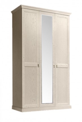 Шкаф 3-х дверный (с зеркалом) для платья и белья Венеция дуб седан (ВНШ1/3) в Шадринске - shadrinsk.mebel-74.com | фото