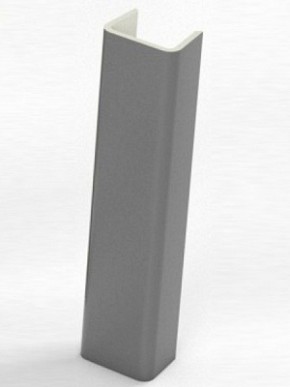 Торцевая заглушка  для цоколя h100 мм (Алюминий, Белый, Черный, Сонома) в Шадринске - shadrinsk.mebel-74.com | фото